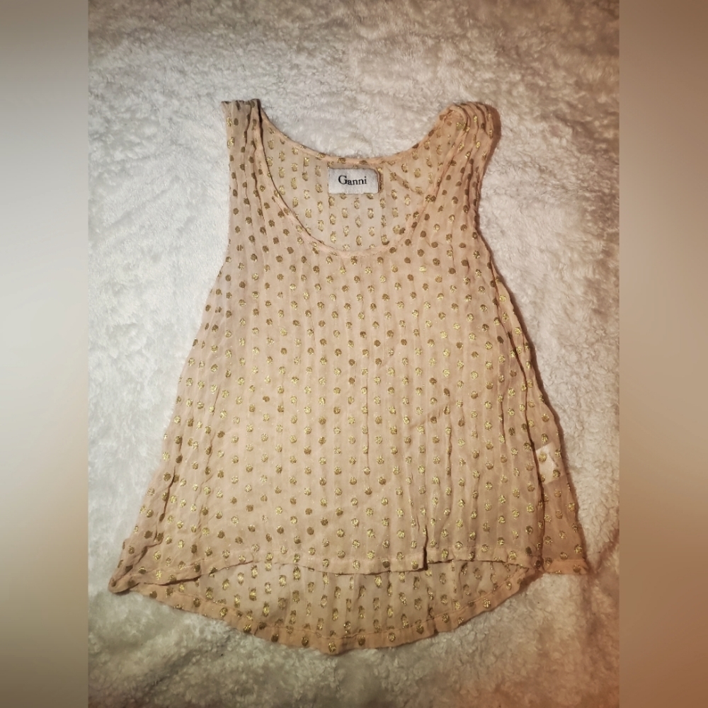 Ganni sleeveless top size xs